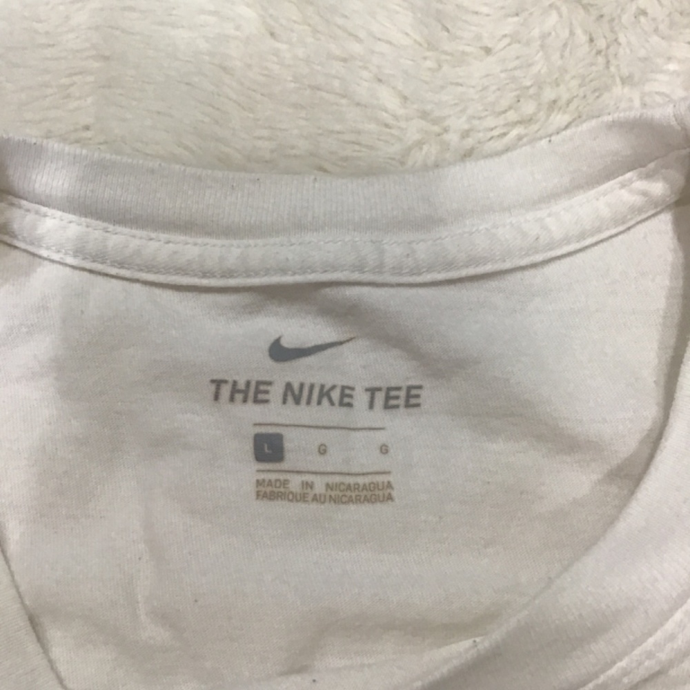 Nike Mens Size Large White Black Short Sleeve T-Shirt - Picture 4 of 7
